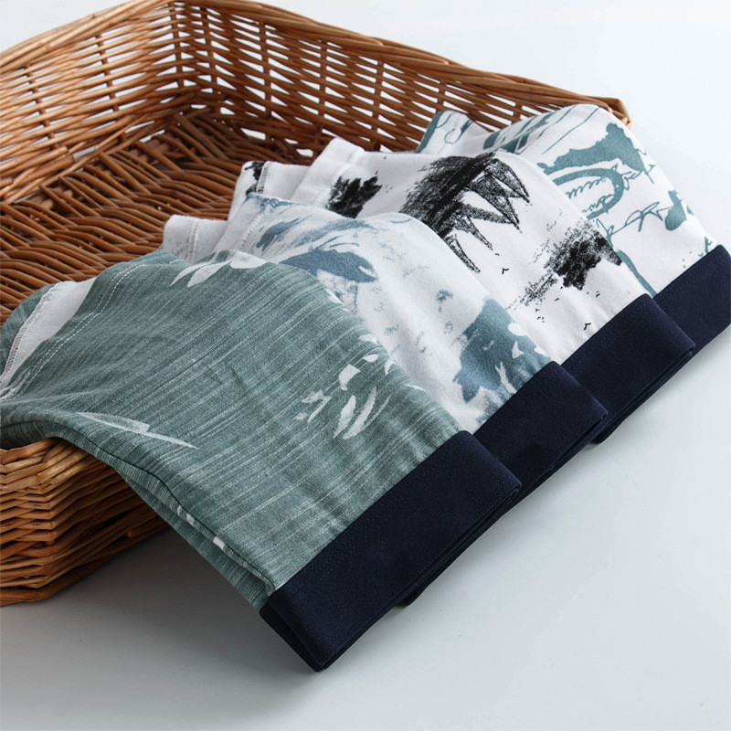 L-4XL Velike veličine Muško seksi donje rublje Mekane udobne bokserice Pamučne prozračne gaće Muške gaćice 3D donje rublje