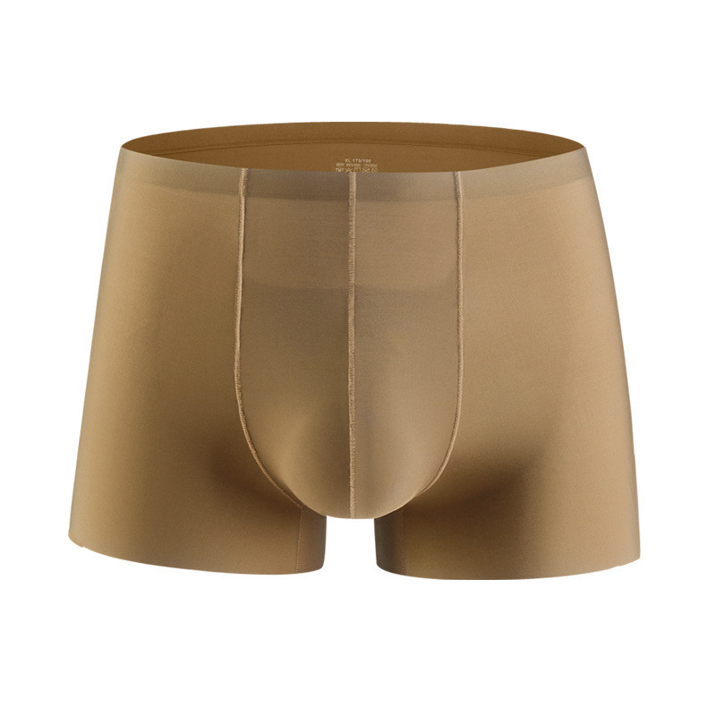 Ljetne muške bokserice Ice Silk Jednobojno donje rublje Bešavne seksi U torbica Muške bokserice Tanke prozračne udobne muške gaćice