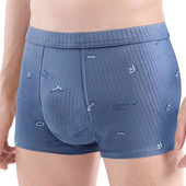 Módne pánske spodné prádlo, boxerky, mäkké bavlnené nohavičky, priedušné boxerky, pohodlné potlačené pánske nohavičky Cueca Homme