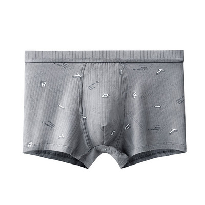 Módne pánske spodné prádlo, boxerky, mäkké bavlnené nohavičky, priedušné boxerky, pohodlné potlačené pánske nohavičky Cueca Homme
