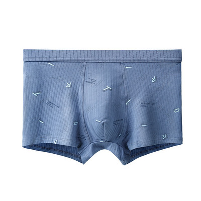Módne pánske spodné prádlo, boxerky, mäkké bavlnené nohavičky, priedušné boxerky, pohodlné potlačené pánske nohavičky Cueca Homme