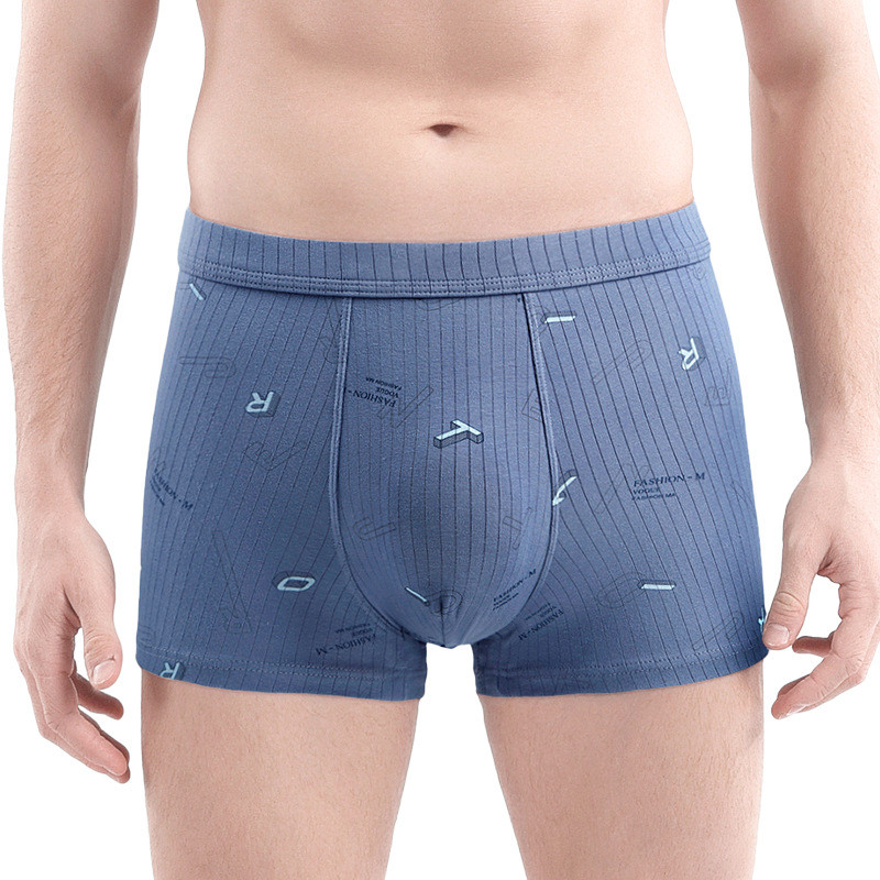 Módne pánske spodné prádlo, boxerky, mäkké bavlnené nohavičky, priedušné boxerky, pohodlné potlačené pánske nohavičky Cueca Homme