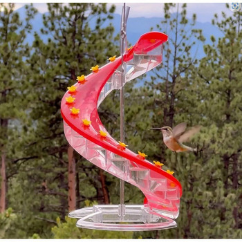 Εξωτερικός τροφοδότης Helix Hummingbird Easy Clean Προστασία από διαρροές Εξωτερικό Τροφοδότης Wild Bird Drinker Κρεμαστά προμήθειες για διακόσμηση κήπου