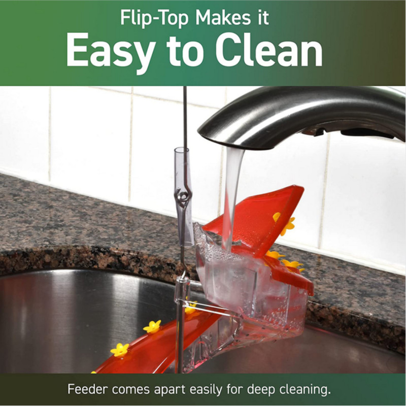 Hrănitor pentru colibri Helix în aer liber, curăţat uşor, rezistent la scurgeri, hrănitor pentru păsări sălbatice în exterior, adăpator, agăţat pentru curte, accesorii pentru decorarea grădinii