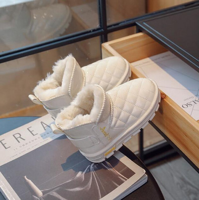 2023 Plišane tople kratke čizme Dječaci Djevojčice Modne ležerne dječje čizme Zimske dječje čizme za snijeg Dječje sportske cipele za snijeg