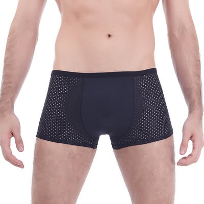 Muško donje rublje Gaćice s mrežastim rupama velike veličine, elastične kratke hlače, muške bokserice, bešavne prozračne bokserice veće veličine