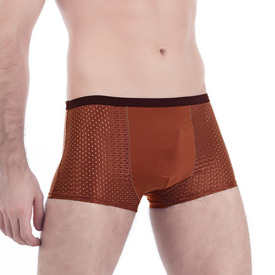 Muško donje rublje Gaćice s mrežastim rupama velike veličine, elastične kratke hlače, muške bokserice, bešavne prozračne bokserice veće veličine