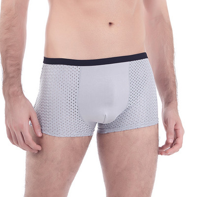 Muško donje rublje Gaćice s mrežastim rupama velike veličine, elastične kratke hlače, muške bokserice, bešavne prozračne bokserice veće veličine