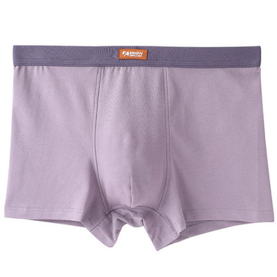 Chiloți din bumbac de marime mari Boxeri pentru bărbați Pantaloni scurti boxer de marime mari Lenjerie de corp elastică respirabilă Chiloți largi, fără cusături, pentru bărbați.