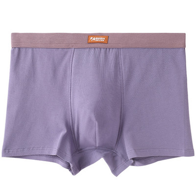 Chiloți din bumbac de marime mari Boxeri pentru bărbați Pantaloni scurti boxer de marime mari Lenjerie de corp elastică respirabilă Chiloți largi, fără cusături, pentru bărbați.