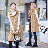 2023, noua vestă din bumbac, toamnă iarnă, cu puf, veste lungi din bumbac, căptușite, parka cu glugă, cu glugă, haine calde pentru zăpadă.