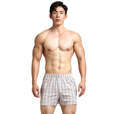 100% pamuk Udobne karirane bokserice Gaćice Muško donje rublje Boksačice Calzoncillos Muške duge gaćice Arrow Pants Cueca