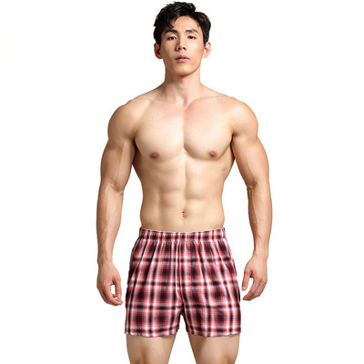 100% pamuk Udobne karirane bokserice Gaćice Muško donje rublje Boksačice Calzoncillos Muške duge gaćice Arrow Pants Cueca