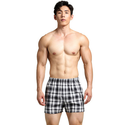 100% pamuk Udobne karirane bokserice Gaćice Muško donje rublje Boksačice Calzoncillos Muške duge gaćice Arrow Pants Cueca