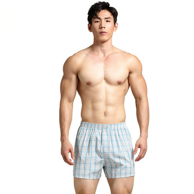 100% pamuk Udobne karirane bokserice Gaćice Muško donje rublje Boksačice Calzoncillos Muške duge gaćice Arrow Pants Cueca