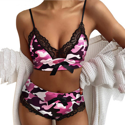 2022 m. naujas seksualus liemenėlių rinkinys Naktiniai drabužiai, nėriniai, moteriškos kelnaitės, kelnaitės, šortai, apatinis trikotažas, apatinis trikotažas, raudona ir juoda languota liemenėlė mados moterims