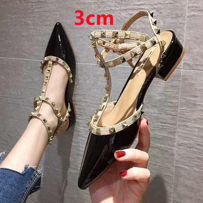 Moda femei Slip on Office Roșu Pantofi cu toc înalt Lady Classic Black Pompe de birou de înaltă calitate Zapatos Dama Cool Tocs G6166