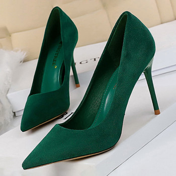 BIGTREE Παπούτσια 2023 New Women Pumps Suede ψηλοτάκουνα παπούτσια Μόδα παπούτσια γραφείου Στιλέτο Παπούτσια για πάρτι Γυναικεία άνεση Γυναικεία τακούνια