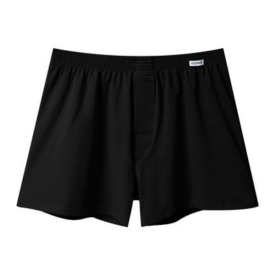 Chiloți largi elastici pentru bărbați Lenjerie de corp Bumbac acasă Pantaloni săgeți cu talie mijlocie, respirabili, pentru tineret, vară, boxer de dimensiuni mari