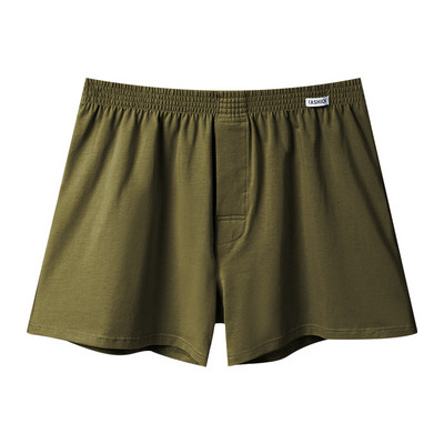 Chiloți largi elastici pentru bărbați Lenjerie de corp Bumbac acasă Pantaloni săgeți cu talie mijlocie, respirabili, pentru tineret, vară, boxer de dimensiuni mari