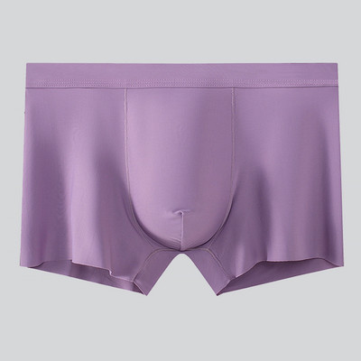 Chiloți de dimensiuni mari Lenjerie de corp pentru bărbați Boxer din mătase de gheață pentru bărbați Lenjerie de corp cu talie mijlocie Chiloți Boxer respirabili Calzoncillos