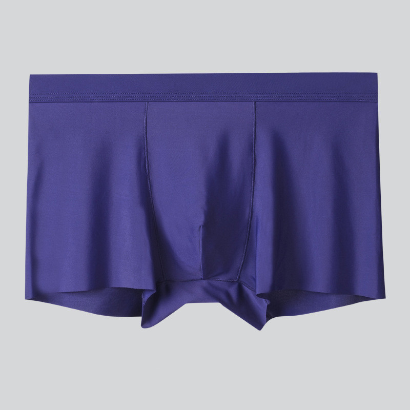 Chiloți de dimensiuni mari Lenjerie de corp pentru bărbați Boxer din mătase de gheață pentru bărbați Lenjerie de corp cu talie mijlocie Chiloți Boxer respirabili Calzoncillos