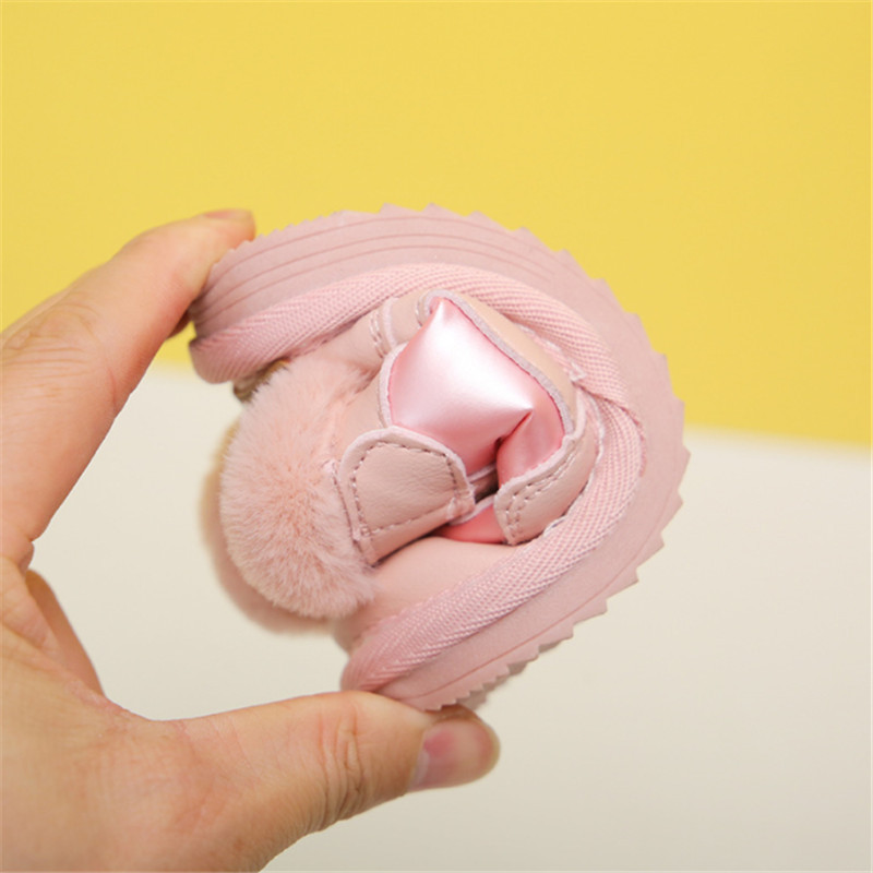 Zimske dječje čizme za snijeg, uniseks kožne cipele za malu djecu, dječake, djevojčice, vodootporne tople plišane dječje tenisice, cipele za dojenčad s mekim dnom