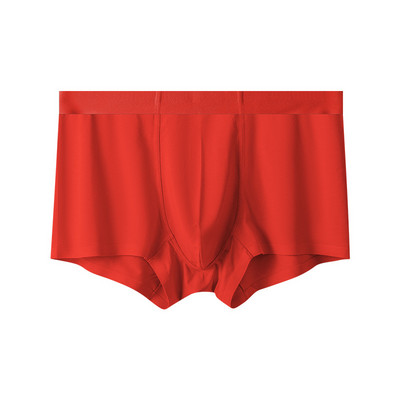 Lenjerie de corp pentru bărbați de culoare solidă Boxer moale fără cusături Chiloți pentru bărbați Boxeri pantaloni scurți cu talie mijlocie Chiloți sexy în husă în U Chiloți respirabili