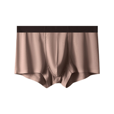 Lenjerie de corp pentru bărbați de culoare solidă Boxer moale fără cusături Chiloți pentru bărbați Boxeri pantaloni scurți cu talie mijlocie Chiloți sexy în husă în U Chiloți respirabili