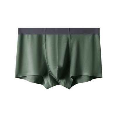 Lenjerie de corp pentru bărbați de culoare solidă Boxer moale fără cusături Chiloți pentru bărbați Boxeri pantaloni scurți cu talie mijlocie Chiloți sexy în husă în U Chiloți respirabili