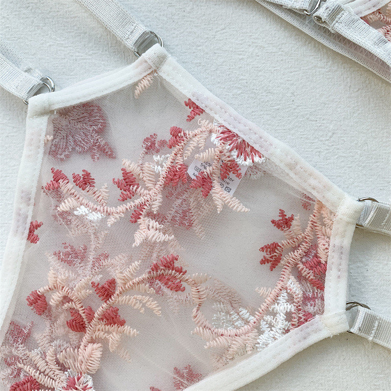 2023 Set de lenjerie sexy din dantelă Lenjerie de corp pentru femei Seturi de sutien transparent pentru petrecere Set de sutien de lenjerie din dantelă Set de lenjerie intimă Mărimea SL