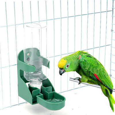 1db kisállat-adagoló palack madár automata vízivó kellékek ivópohár madáritató csíptetővel Pet Papagáj ketrec tartozékok