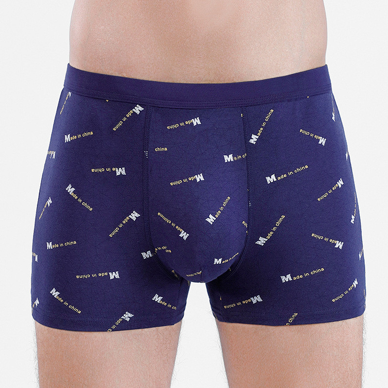 Lenjerie de corp pentru bărbați de mărime mare Chiloți din bumbac pentru bărbați Boxer respirabili Chiloți confortabili elastici pentru bărbați Cueca Homme