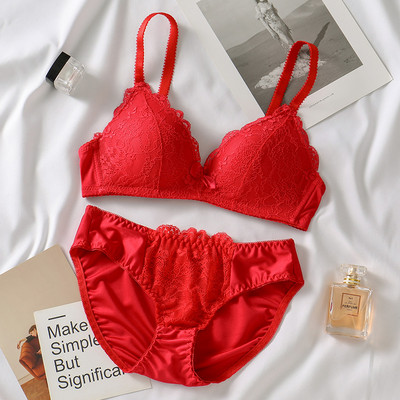 Sutiene fără cusături din dantelă pentru femei Sutiene push up fără sârmă Sutien ABC Cup Lenjerie de corp Sutien sexy Bralette Cupă U adâncă (cupă 3/4) Lenjerie