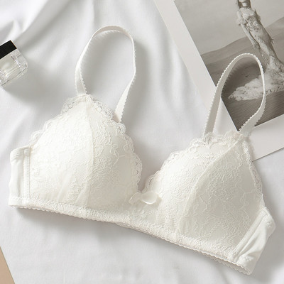 Sutiene fără cusături din dantelă pentru femei Sutiene push up fără sârmă Sutien ABC Cup Lenjerie de corp Sutien sexy Bralette Cupă U adâncă (cupă 3/4) Lenjerie