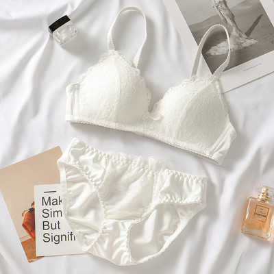 Sutiene fără cusături din dantelă pentru femei Sutiene push up fără sârmă Sutien ABC Cup Lenjerie de corp Sutien sexy Bralette Cupă U adâncă (cupă 3/4) Lenjerie