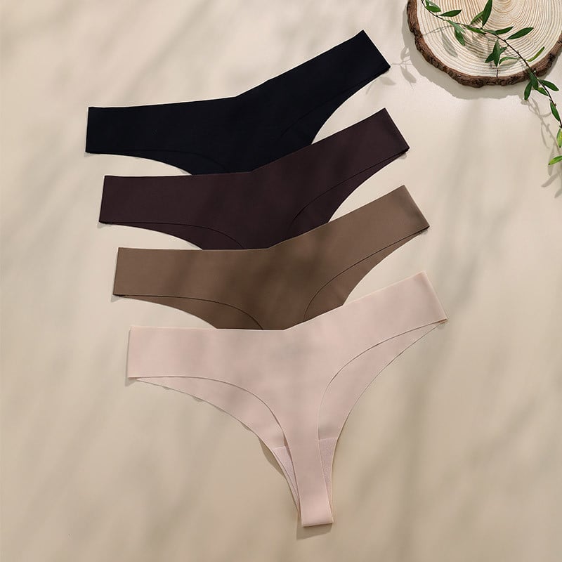 2023 Set de sutien și slip fără cusături, bustieră, crop top, respirabil, sexy, din mătase de gheață, set de sutien și tanga fără cusături pentru fete tinere
