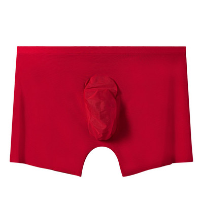 Ljetne ultra-tanke seksi muške bokserice Ice Silk Muško donje rublje Muške bešavne bokserice Prozračne gaćice plus veličina