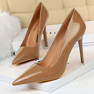 BIGTREE cipele Lakirane ženske cipele 7,5 cm 10,5 cm Modne ženske cipele na štikle Visoke pete Ženske cipele velike veličine Seksi cipele za zabavu