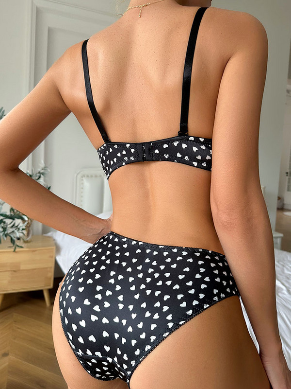 Vruća rasprodaja, seksi cvjetni print prilagođenih naramenica, ženski dvodijelni grudnjak sa žicama, komplet donjeg rublja za podizanje grudi A3122