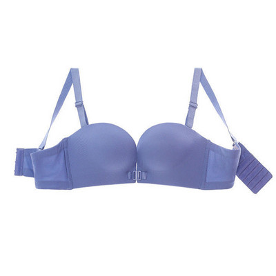 Sutien push up fără bretele cu închidere frontală fără fir Sutien invizibil Lenjerie de corp fără cusături Lenjerie pentru femei Sutien pentru femei
