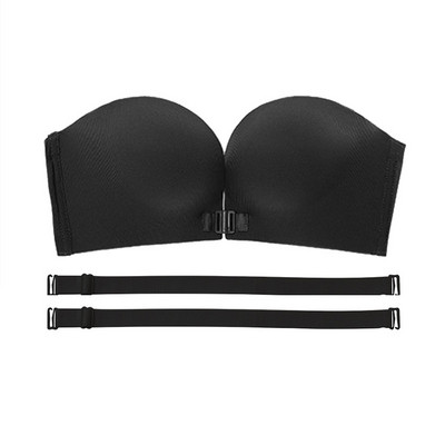 Sutien push up fără bretele cu închidere frontală fără fir Sutien invizibil Lenjerie de corp fără cusături Lenjerie pentru femei Sutien pentru femei