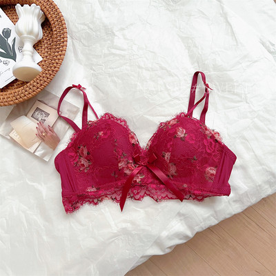 Bešavno donje rublje, skupljene ženske male grudi, novi udobni komplet grudnjaka od lateksa za seksi djevojke protiv opuštanja