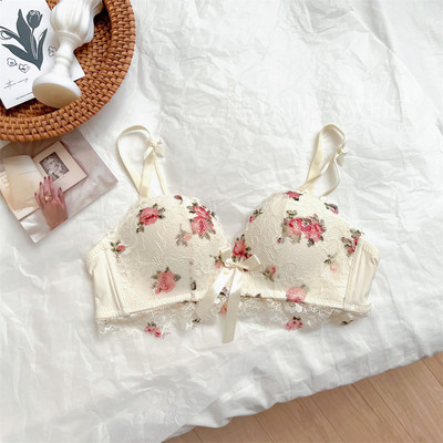 Bešavno donje rublje, skupljene ženske male grudi, novi udobni komplet grudnjaka od lateksa za seksi djevojke protiv opuštanja