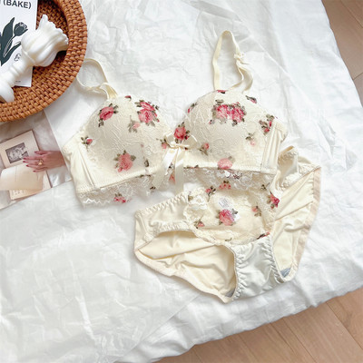 Bešavno donje rublje, skupljene ženske male grudi, novi udobni komplet grudnjaka od lateksa za seksi djevojke protiv opuštanja