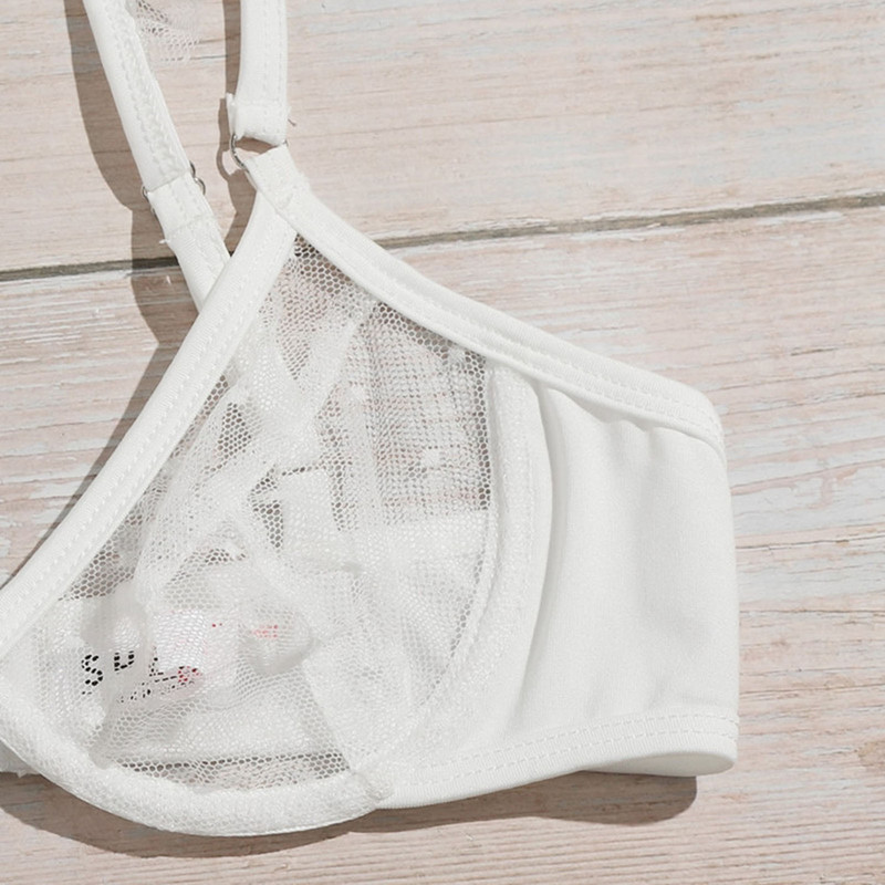 Nou în set de lenjerie sexy Lenjerie de corp pentru femei de mărime mare Lenjerie de corp sexy Lenjerie de corp sexy din plasă Temptation Set de lenjerie în trei puncte