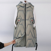 Novi jesenski zimski pamučni prsluk Ženski prsluk 2022 Ženski prsluk bez rukava Jakna s kapuljačom Topla duga pufer prsluk Chaleco Mujer