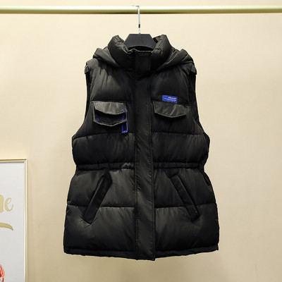 2022 Ženska vesta bez rukava Zimska topla pamučna podstavljena jakna Ženska pamučna vesta Prsluk s kapuljačom Kaput Chalecos Para Mujer