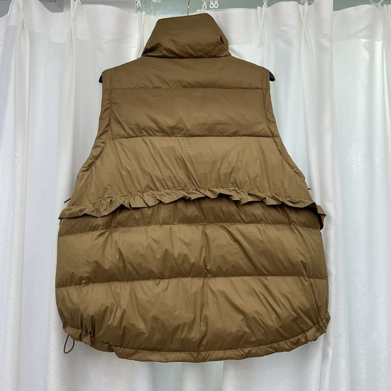 Vestă de puf pentru femei, la modă largi, cu guler, vestă pentru femei, toamnă 2023, coreeană șic, topuri, vestă caldă din puf de rață pentru femei