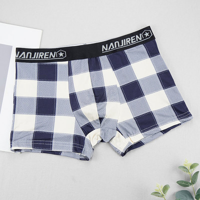 Nouă lenjerie de corp pentru bărbați de înaltă calitate U, convex, boxeri, pantaloni scurți, sexy, moale, pentru bărbați, chiloți în carouri, respirabili, pentru băiat, mărimea L--4XL